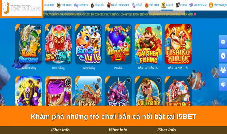 Bắn Cá I5BET 2 Khám phá những trò chơi bắn cá nổi bật tại I5BET