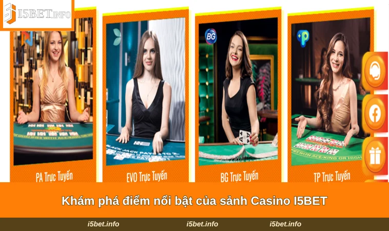 Casino I5BET 1 Khám phá điểm nổi bật của sảnh Casino I5BET