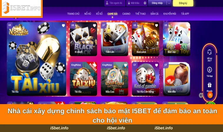 Chính Sách Bảo Mật I5BET 1 Nhà cái xây dựng chính sách bảo mật I5BET để đảm bảo an toàn cho hội viên