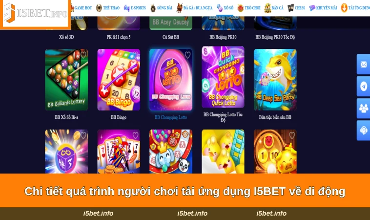 Tải App I5BET 2 Chi tiết quá trình người chơi tải ứng dụng I5BET về di động
